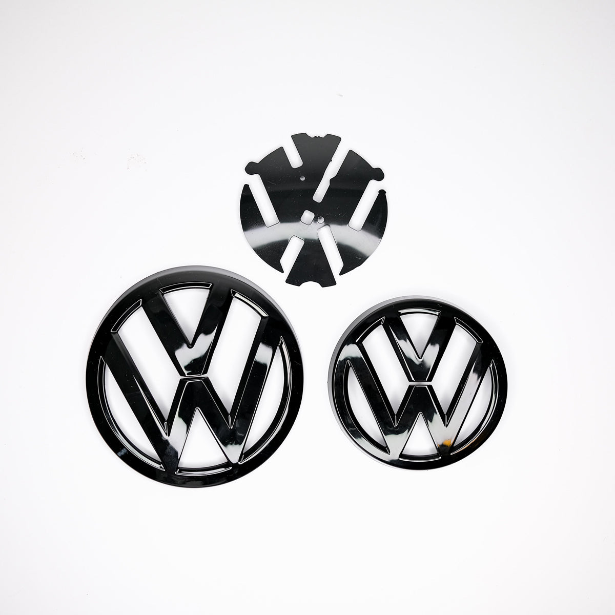 Front and Rear Emblem to suit Volkswagen MK7 Golf GTI and R (Gloss Black)
