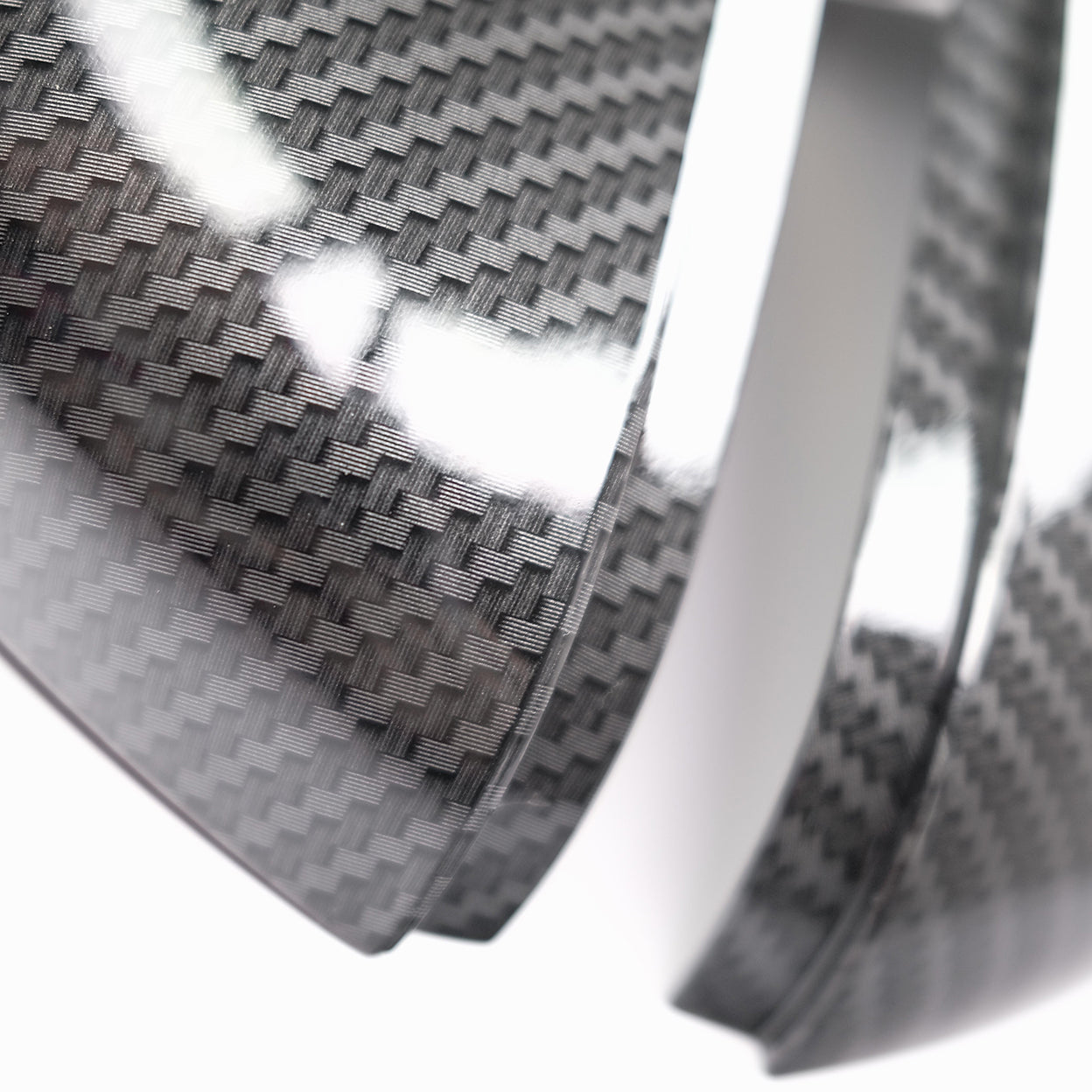 Carbon Fibre Style Replacement Mirror Covers to suit Volkswagen MK6 Golf GTI/R