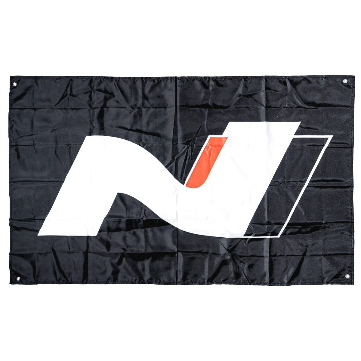 Hyundai 'N' Logo (Black) Workshop Banner - 150cm x 90cm