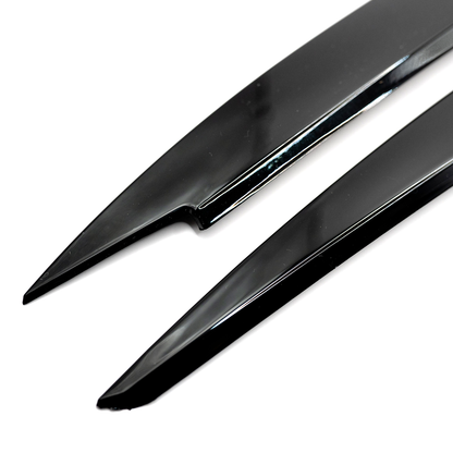Gloss Black ABS Plastic Eyelid Cover (Pair) to suit Volkswagen Golf (MK7 - 7.5)